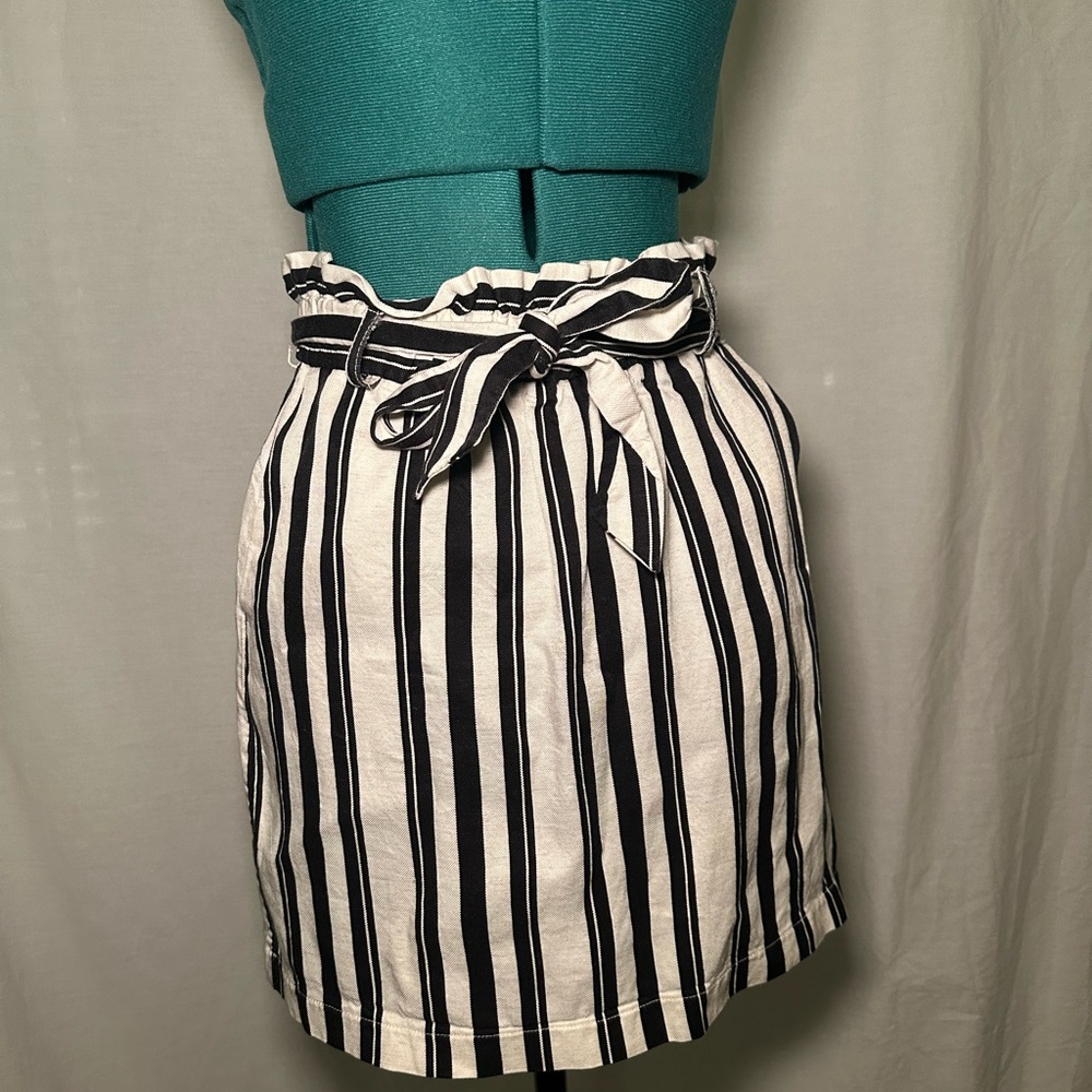 Striped Black and White Skirt